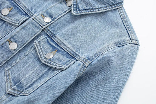 MAXI DENIM JACKET DRESS