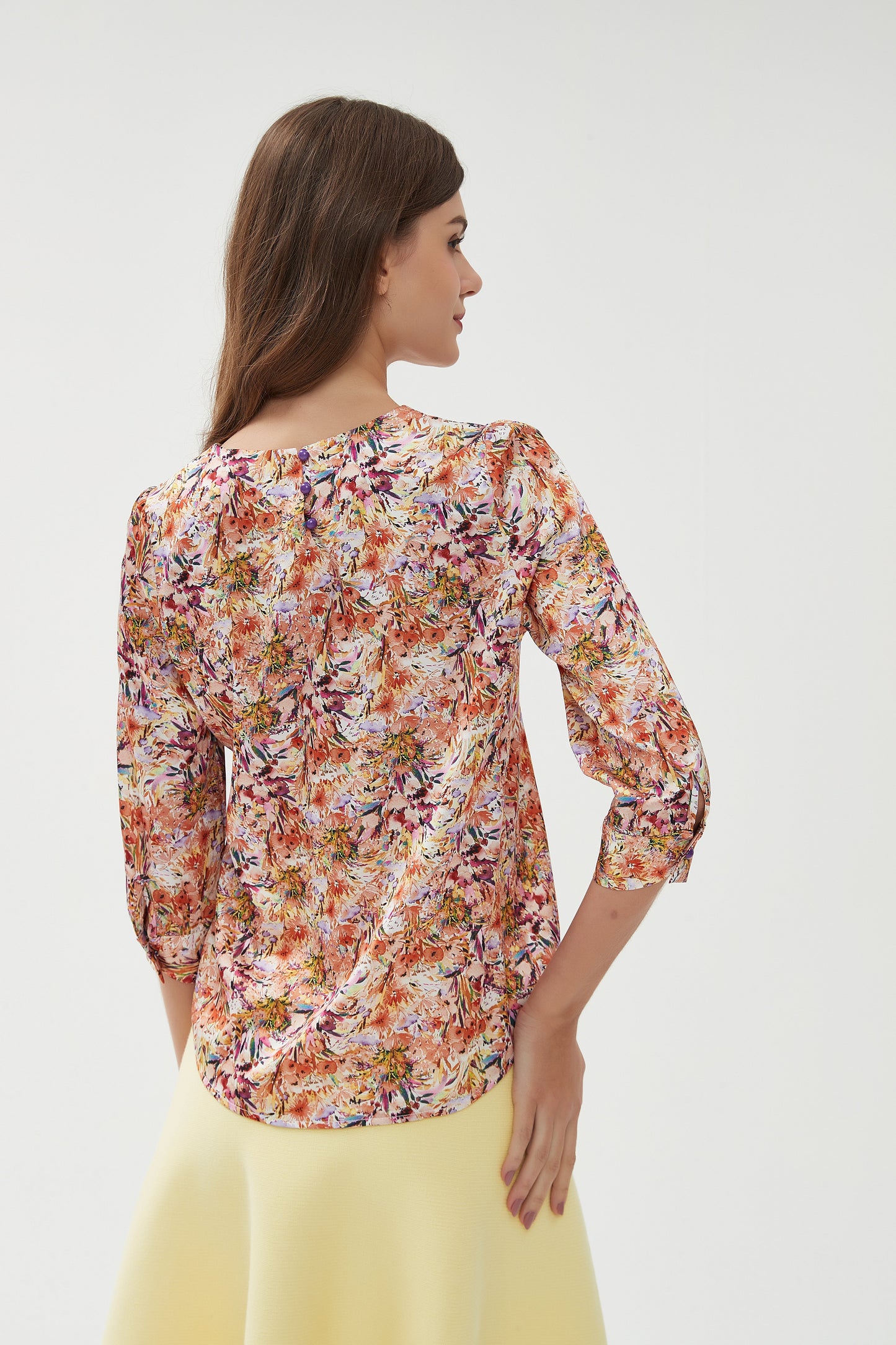 SILKY 1/2 SLEEVE BLOUSE byMM