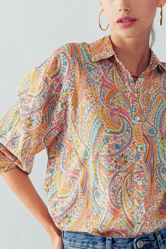 PAISLEY SWIRL SHIRT