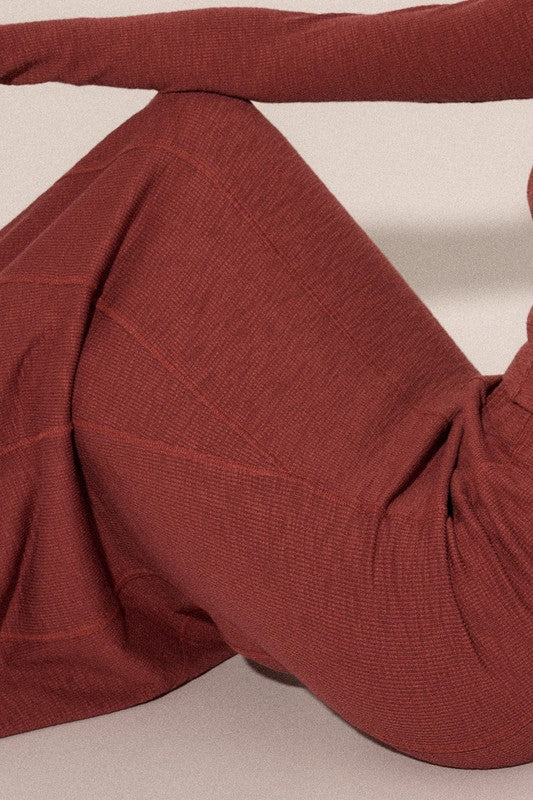 CONTRAST STITCHING SKIRT