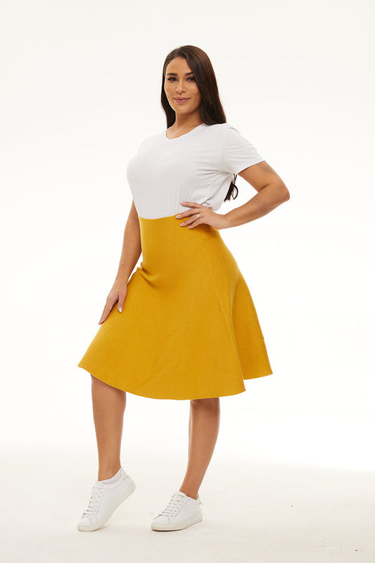 MM PURPLE LABEL - YR RND MUSTARD (PLUS SIZE)