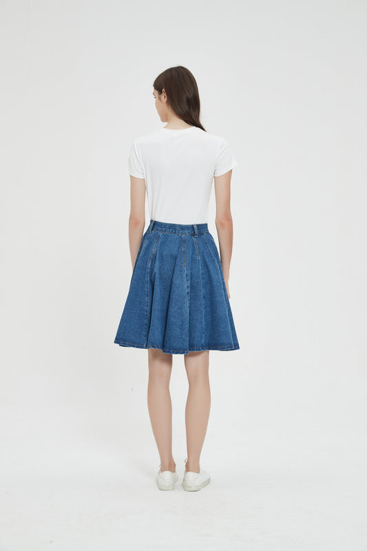 FLAREY DENIM SKIRT byMM x BLIMY