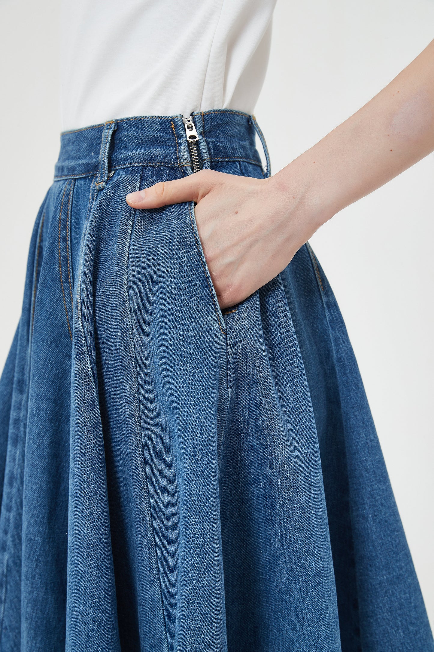 FLAREY DENIM SKIRT byMM x BLIMY