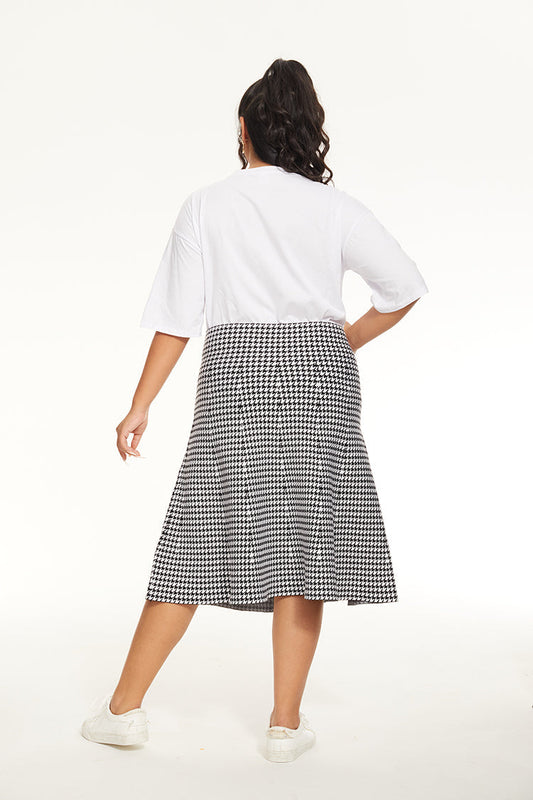 MM PURPLE LABEL - YR RND OG HOUNDSTOOTH (PLUS SIZE)