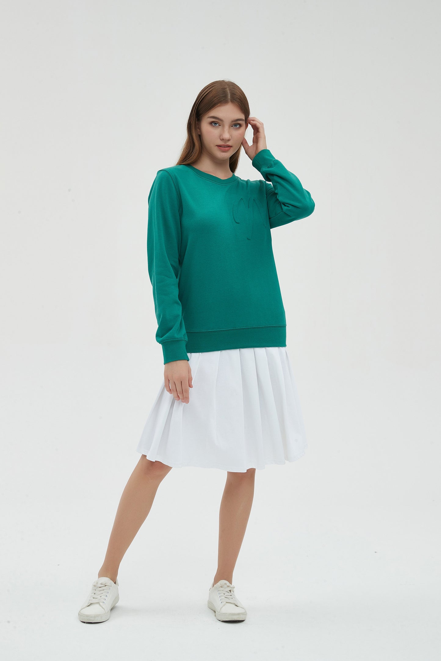 M LOGO PERFECT SWEATSHIRT - HUNTER GREEN