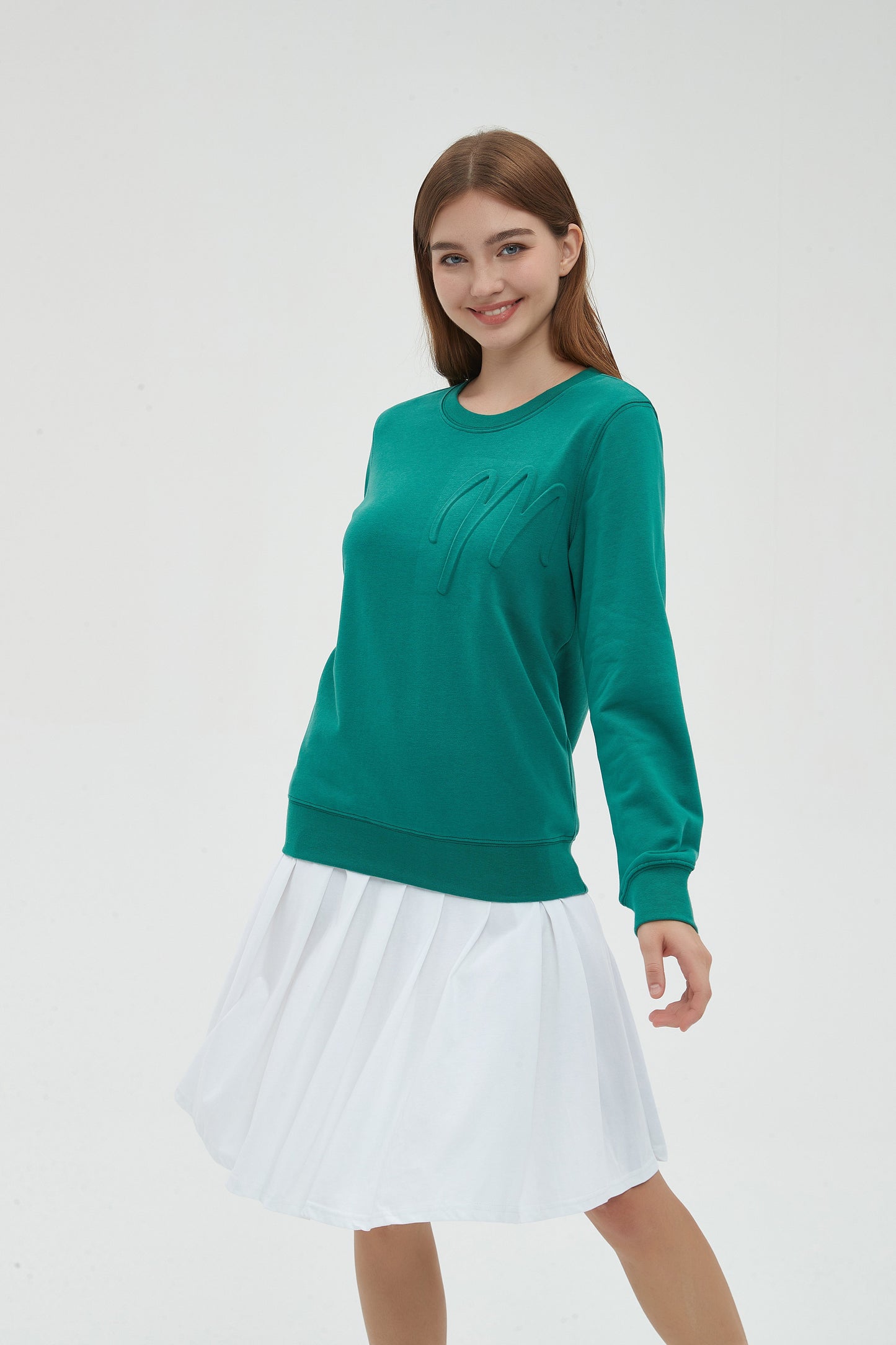 M LOGO PERFECT SWEATSHIRT - HUNTER GREEN