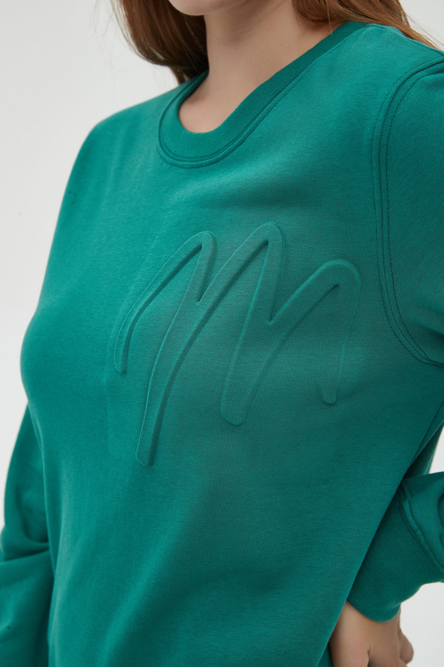 M LOGO PERFECT SWEATSHIRT - HUNTER GREEN