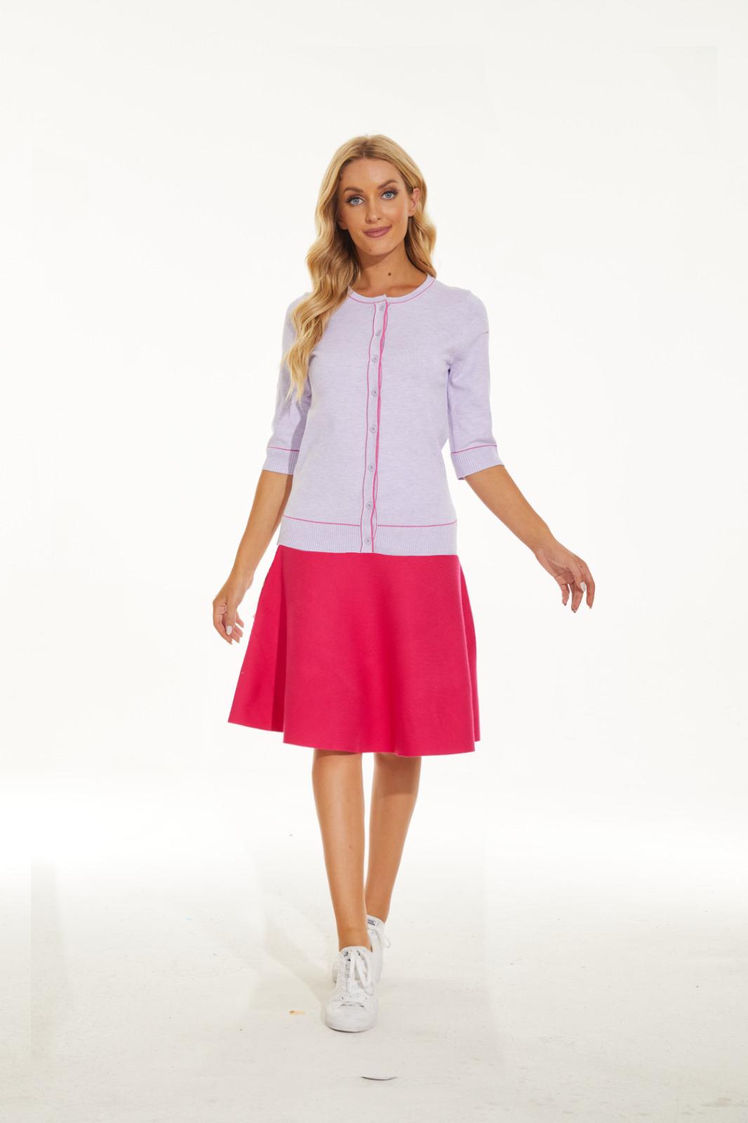 MM SUMMER CARDI LILAC