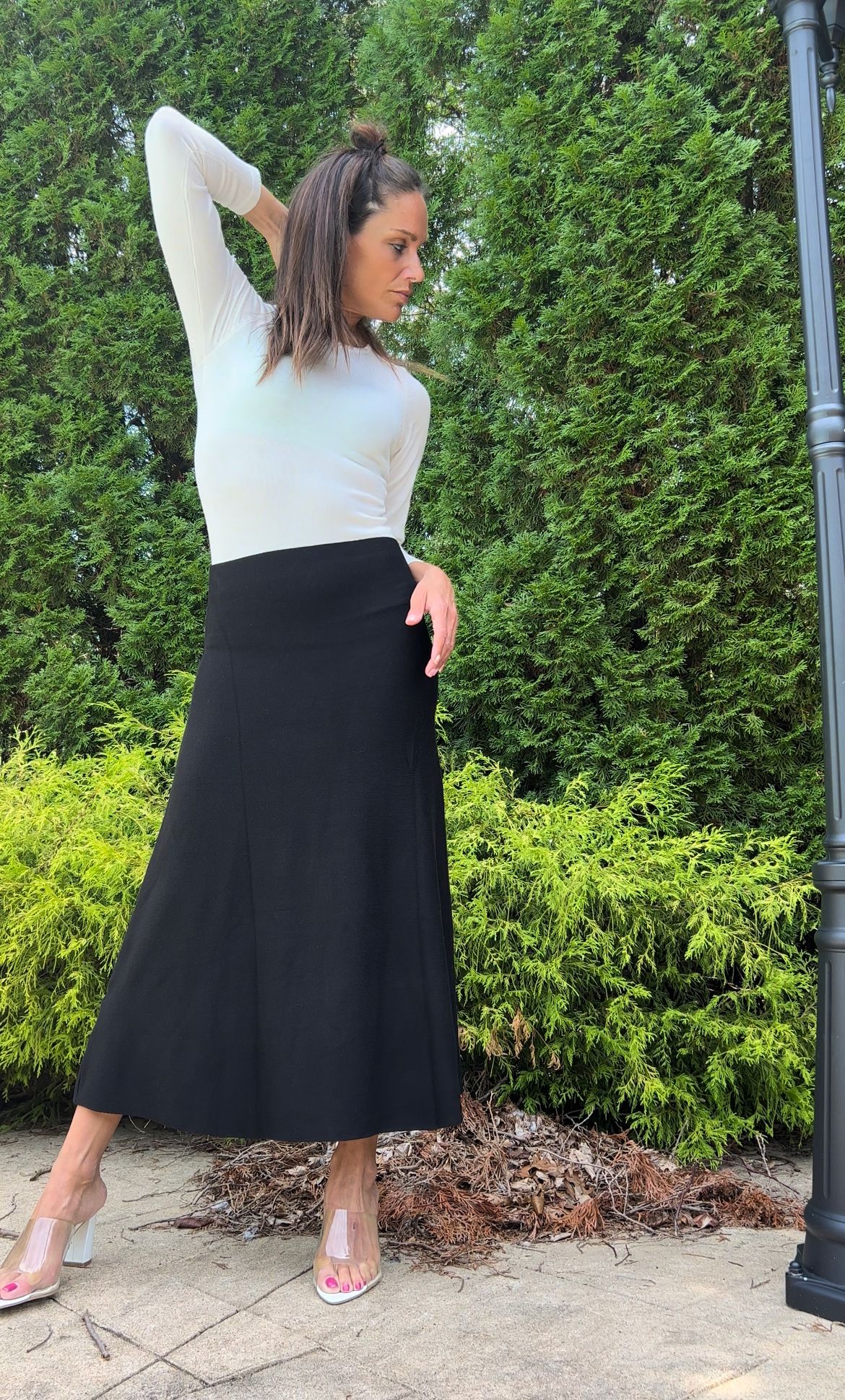 MM FLARE BOTTOM MAXI - BLACK