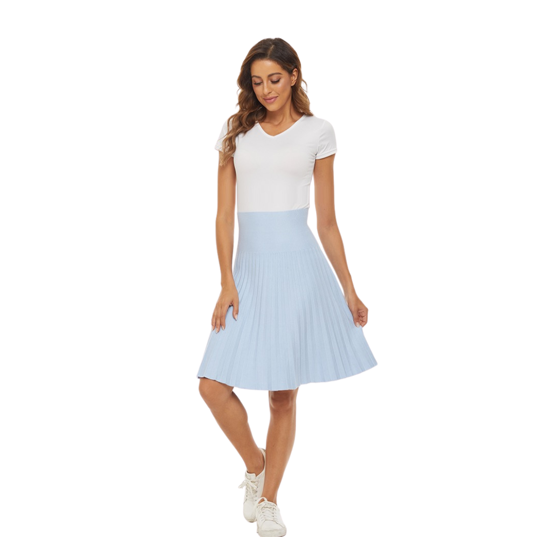 MM YEAR ROUND PLEATED - LIGHT BLUE DENIM