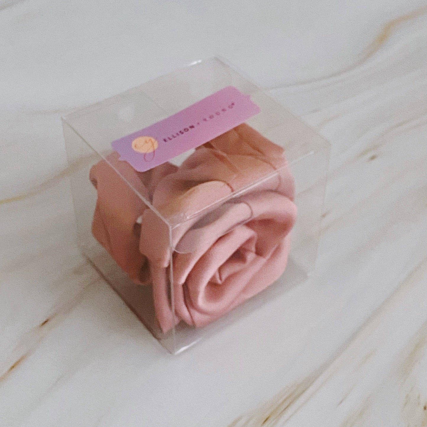 Art Of Work Satin Rose Scrunchie: Rouge Rose