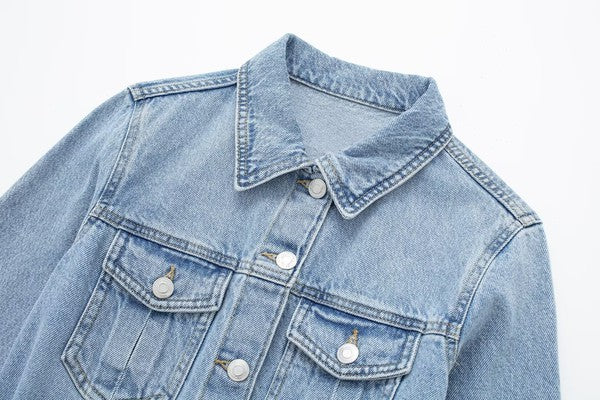 MAXI DENIM JACKET DRESS