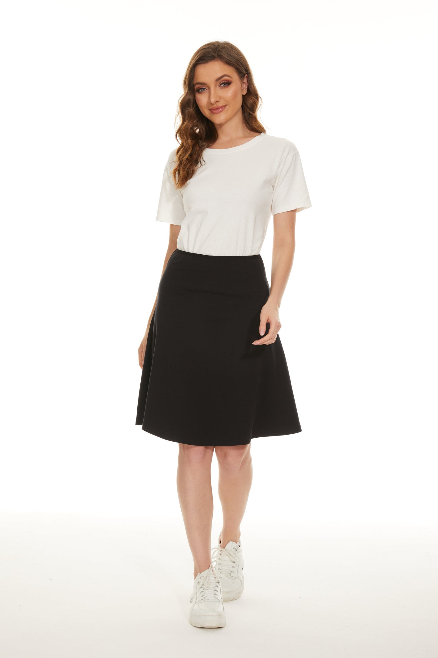 MM COTTON FIT N FLARE - BLACK