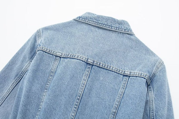 MAXI DENIM JACKET DRESS