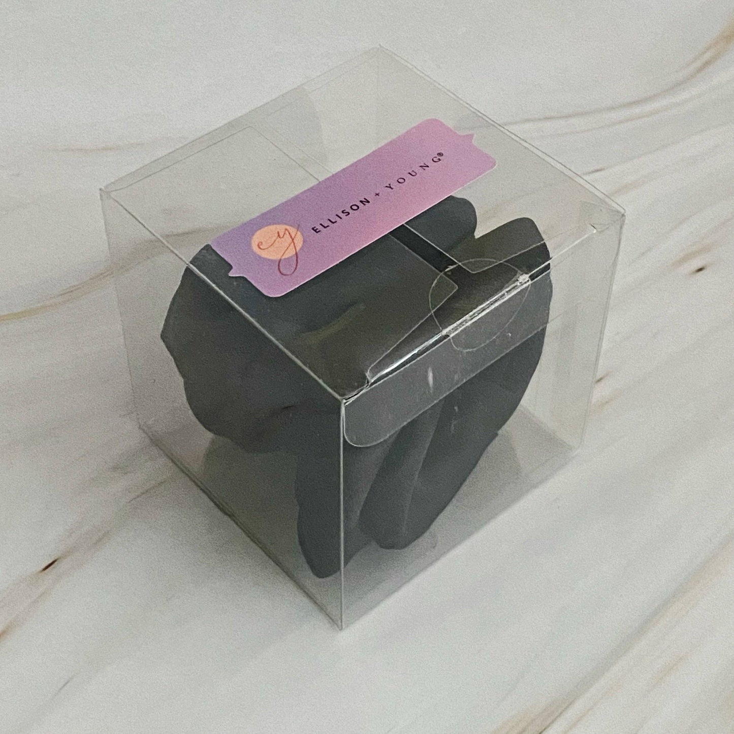 Art Of Work Satin Rose Scrunchie: Silky Black