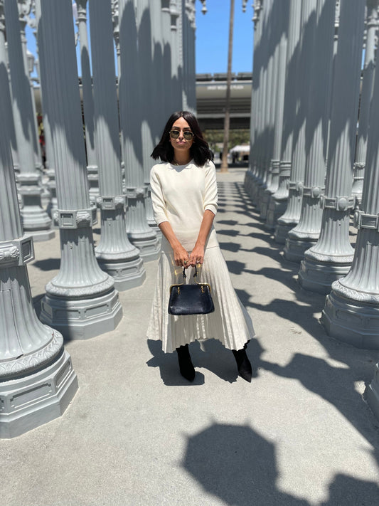 MM YEAR ROUND PLEATED - CREAM