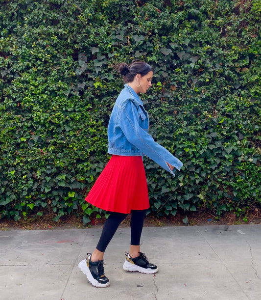 MM YEAR ROUND PLEATED - RED