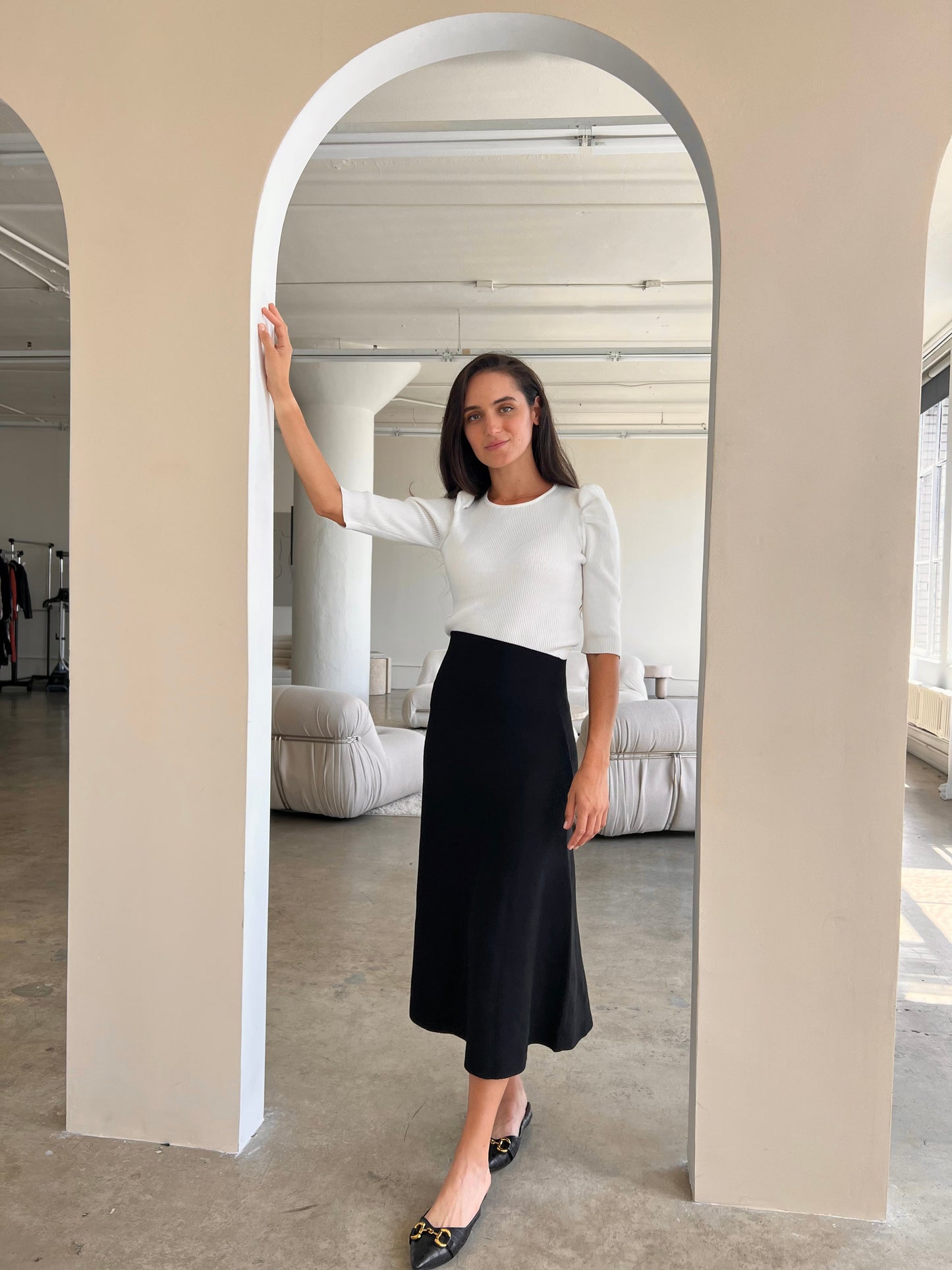 MM FLARE BOTTOM MAXI - BLACK
