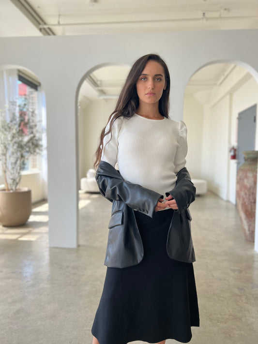 MM FLARE BOTTOM MAXI - BLACK