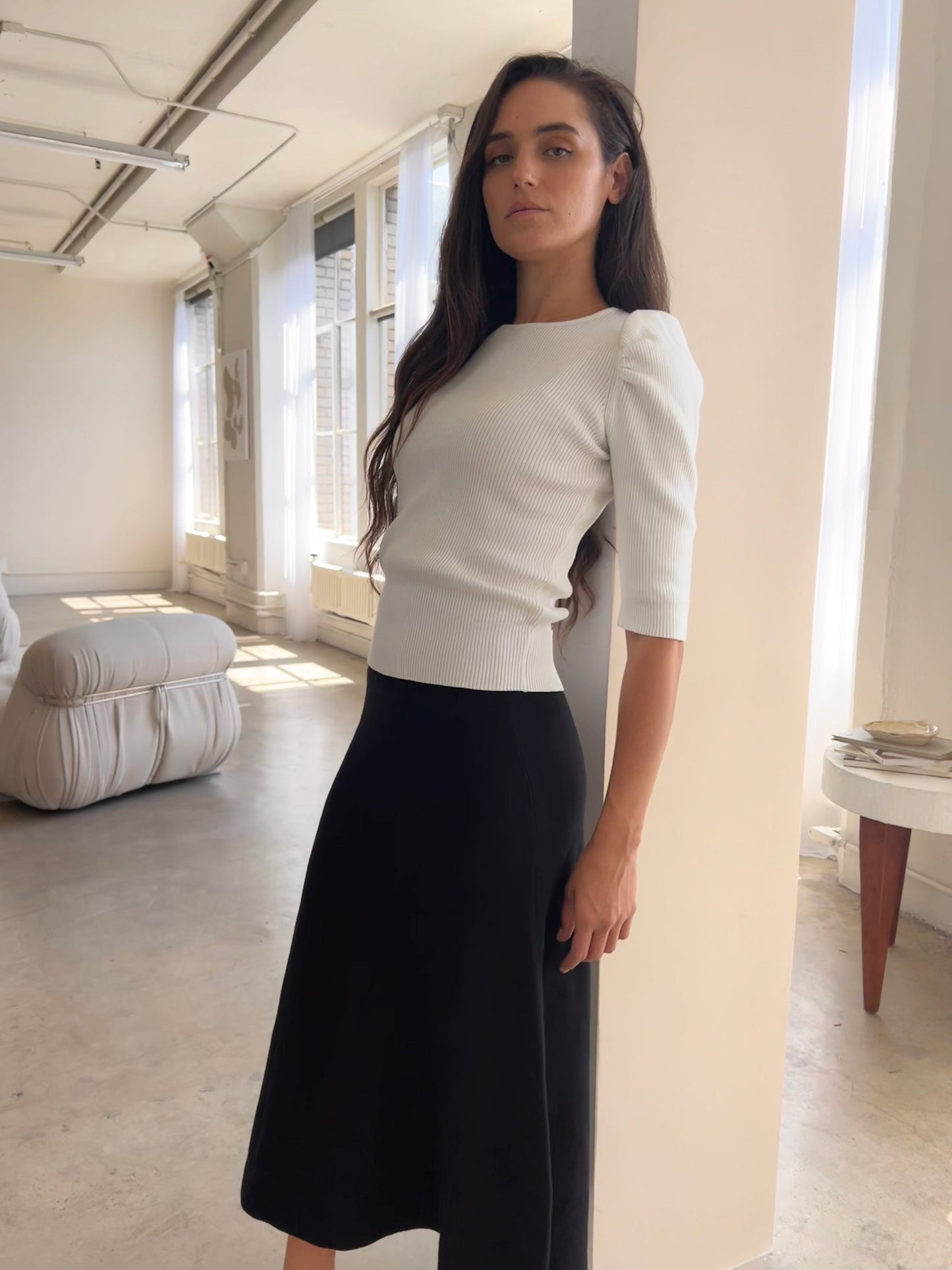 MM FLARE BOTTOM MAXI - BLACK