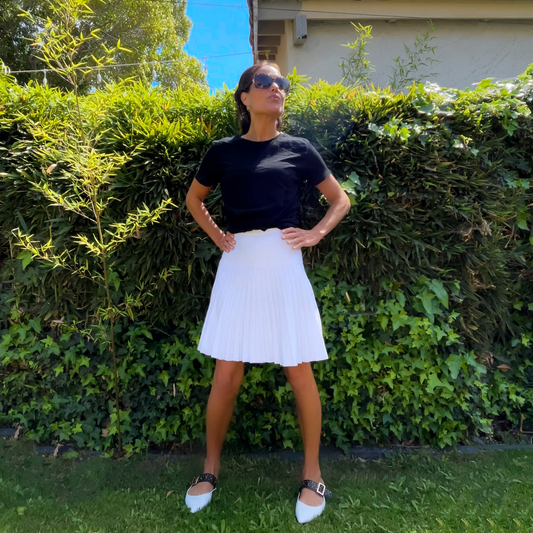 MM SUMMER PLEATED - PURE WHITE