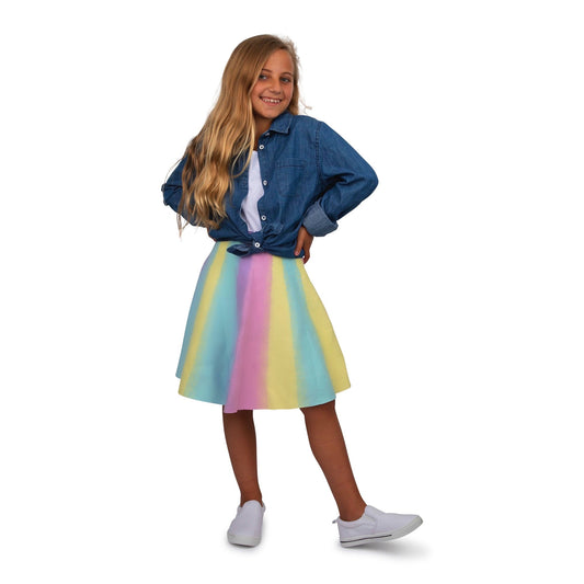 MM JR SUMMER SKIRT - PASTEL RAINBOW