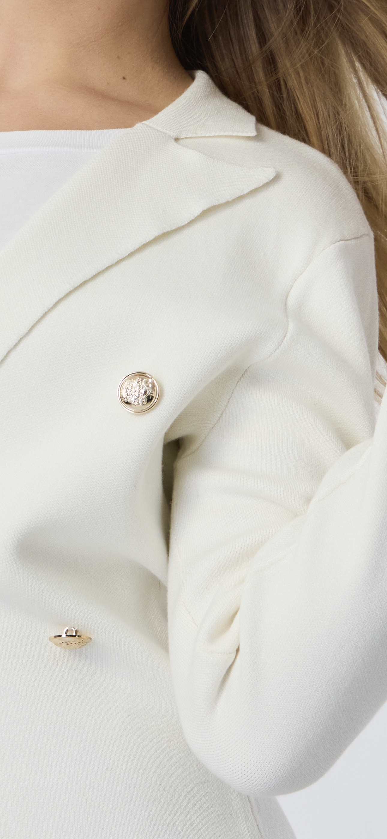 MM KNIT DOUBLE BREASTED BLAZER