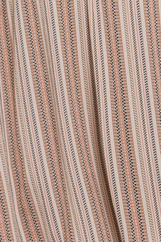 VNECK DRAWSTRING WAIST DRESS