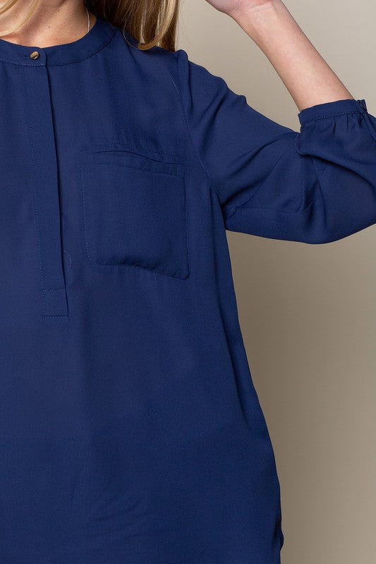 PIN TUCK BLOUSE