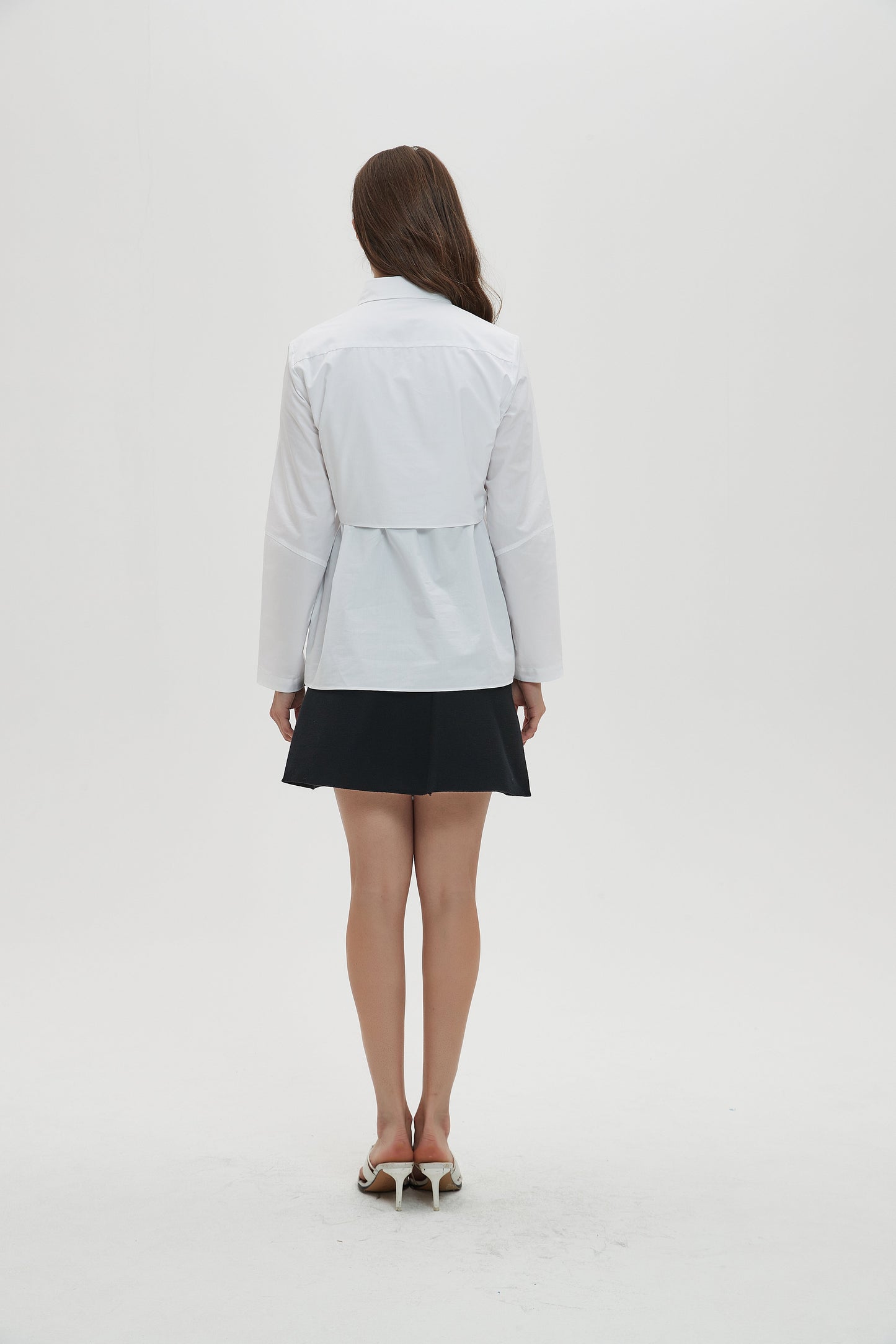 STRUCTURED MULTI TIE WHITE SHIRT byMM