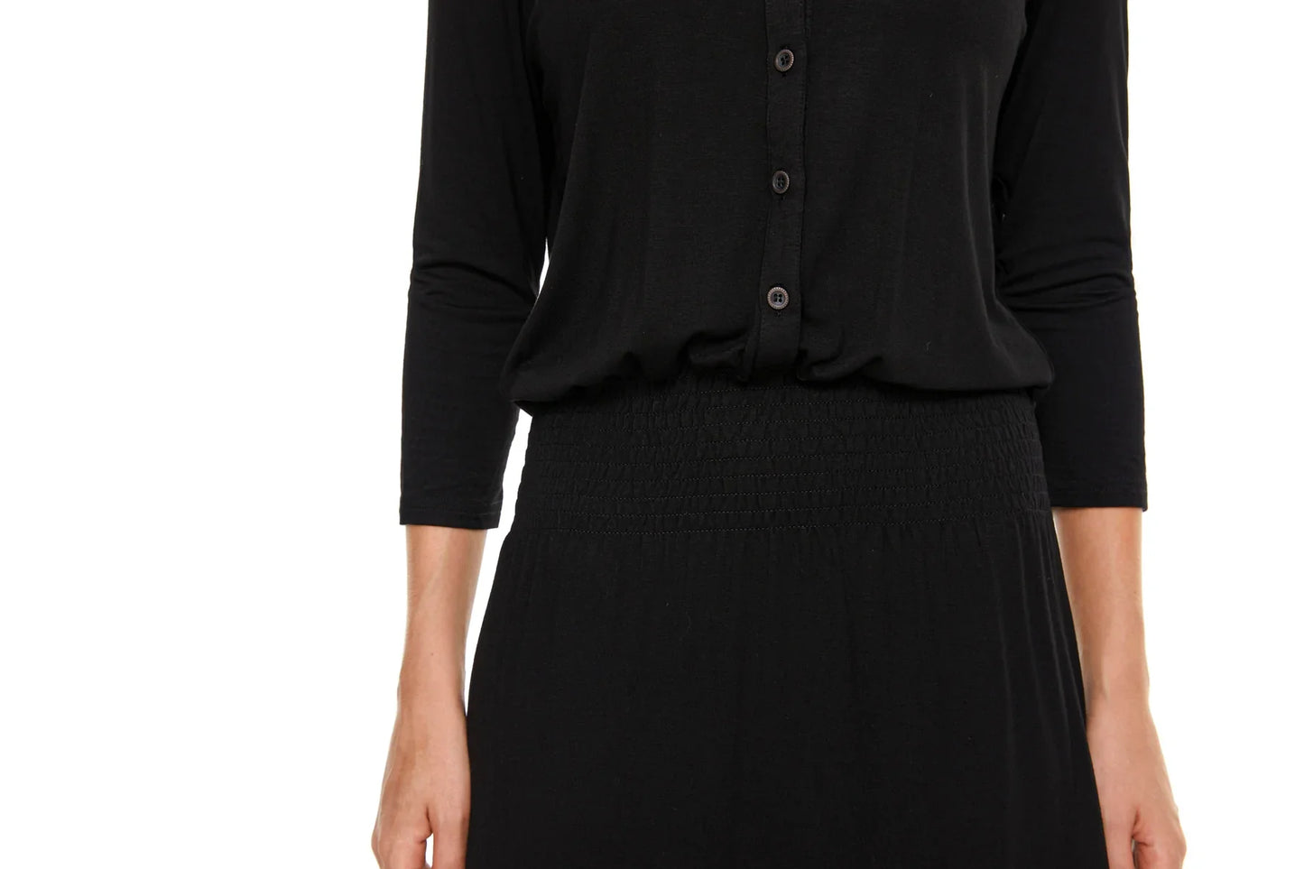 RK SMOCKED WAIST DRESS