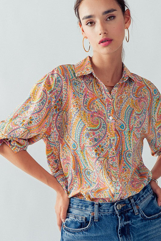 PAISLEY SWIRL SHIRT