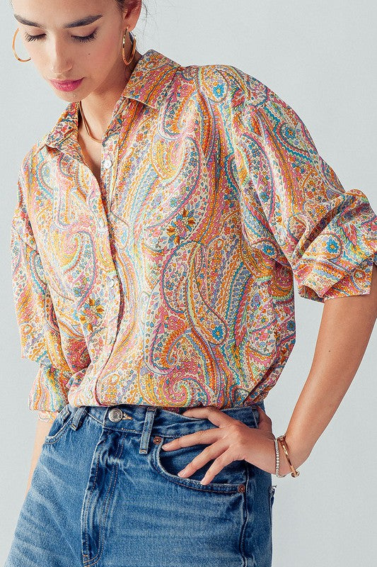 PAISLEY SWIRL SHIRT