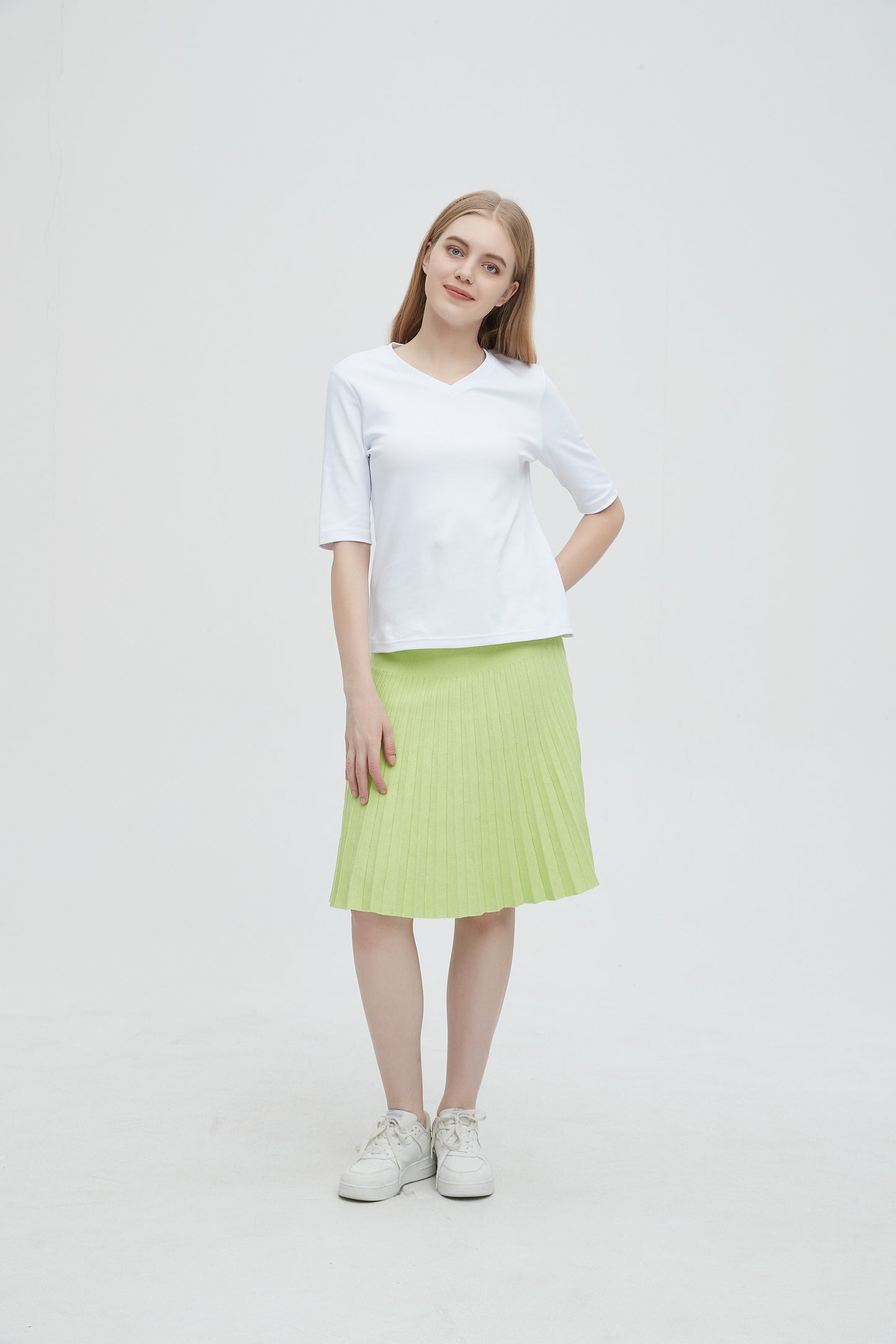MM YEAR ROUND PLEATED -  NEON GREEN