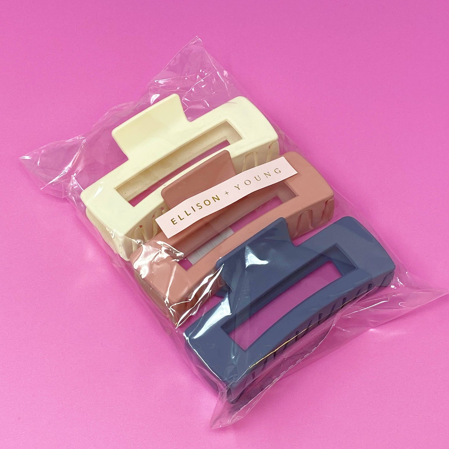 Monotone Hair Claw Set: Black