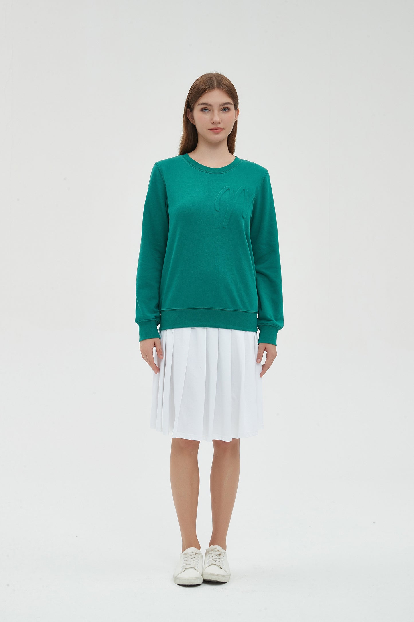 M LOGO PERFECT SWEATSHIRT - HUNTER GREEN