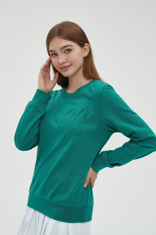 M LOGO PERFECT SWEATSHIRT - HUNTER GREEN