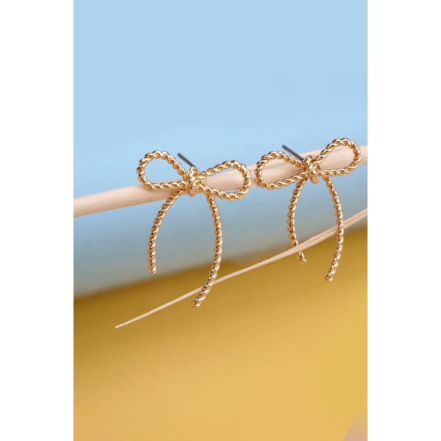 ROPE BOW EARRINGS