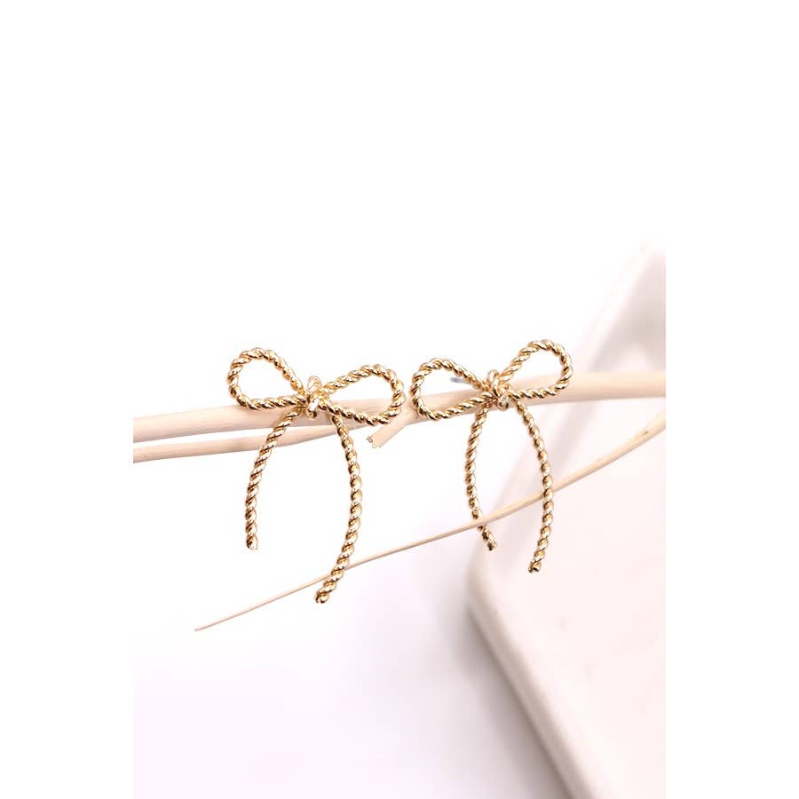 ROPE BOW EARRINGS