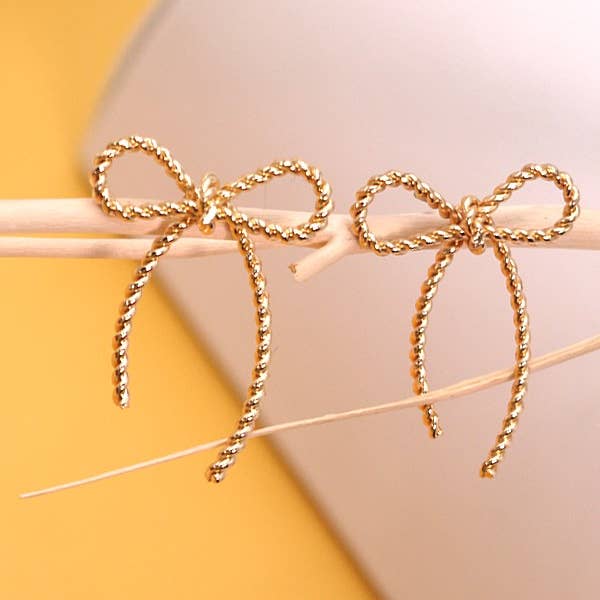 ROPE BOW EARRINGS