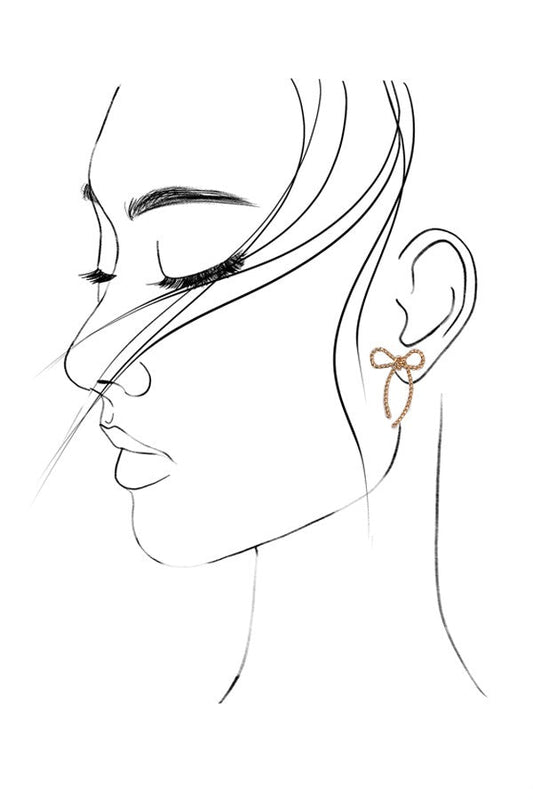 ROPE BOW EARRINGS