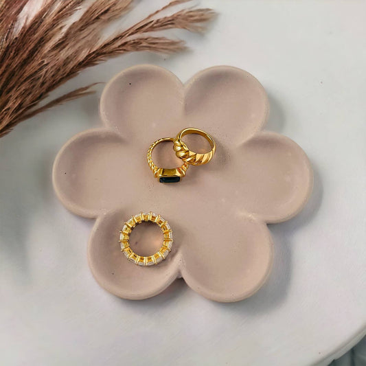 Flower Power Tray: Grey-Green