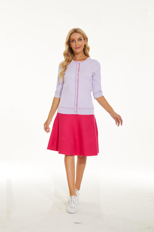 MM SUMMER CARDI LILAC