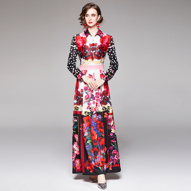 DOTS AND FLOWERS MAXI