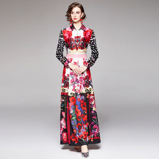 DOTS AND FLOWERS MAXI