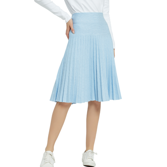 MM YEAR ROUND PLEATED - LIGHT BLUE DENIM