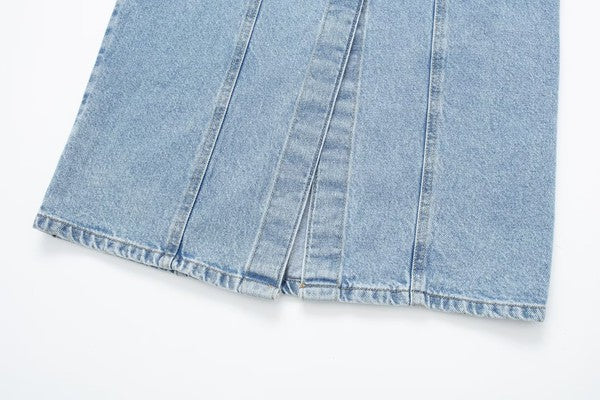MAXI DENIM JACKET DRESS