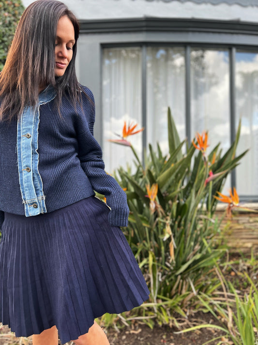 MM YEAR ROUND PLEATED - NAVY