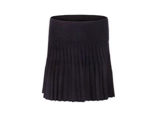 MM JR PLEATED SKIRT - BLACK