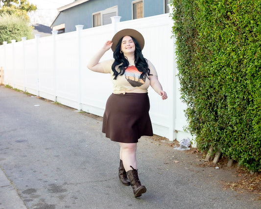 MM PURPLE LABEL - YR RND DARK BROWN (PLUS SIZE)